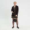 Robe portefeuille gris femme