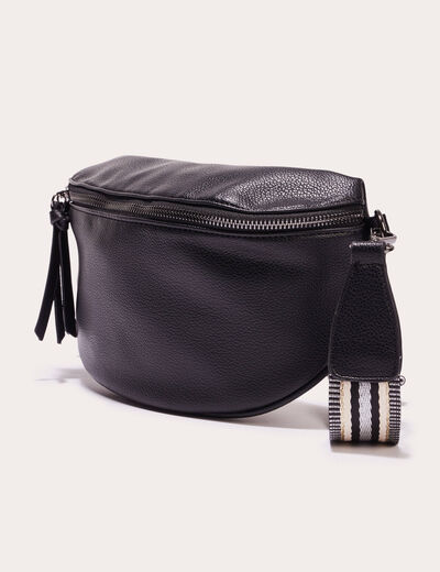 Sac banane en bandoulière noir femme