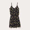 Robe patineuse bretelles fines noir femme