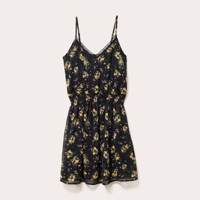 Robe patineuse bretelles fines noir femme