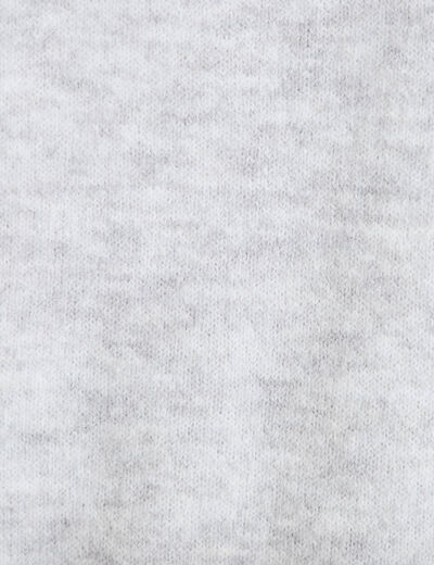 Robe pull droite manches longues gris femme
