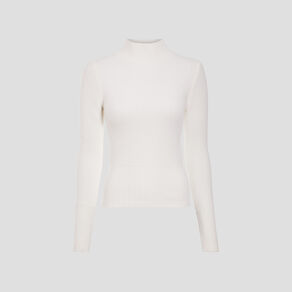 pull avec col montant ecru femme Pull avec col montant ecru femme