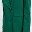 Veste esprit blazer droite vert fonc&eacute; femme