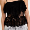 D&eacute;bardeur dentelle noir femme