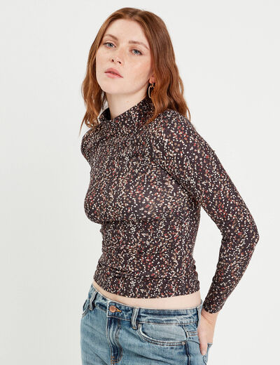 T-shirt manches longues noir femme