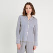 Chemise manches longues bleu marine femme
