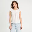 Blouse sans manches blanc femme