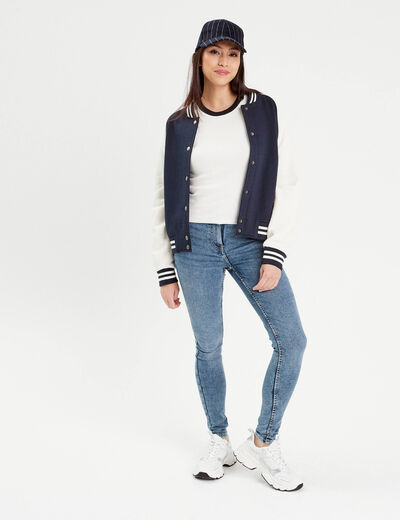 T-shirt manches courtes ecru femme