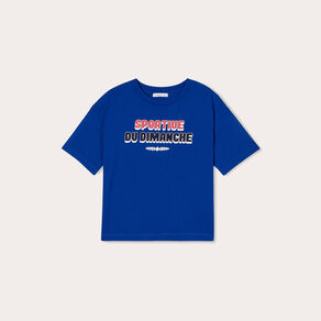 t shirt manches courtes bleu electrique femme T-shirt manches courtes bleu electrique femme