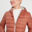 Doudoune réversible capuche blanc femme
