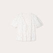 Blouse noeuds devant blanc femme