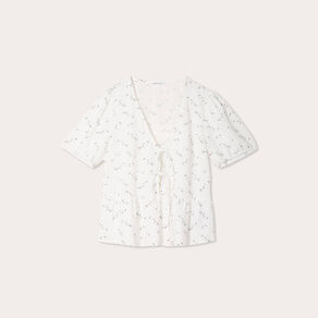 blouse noeuds devant blanc femme Blouse noeuds devant blanc femme
