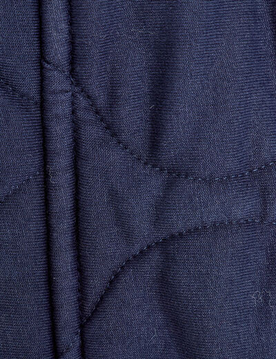Veste matelassée bleu marine femme