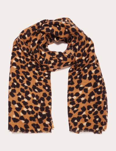 Foulard orange foncé femme
