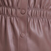 Robe droite boutonnée taupe femme