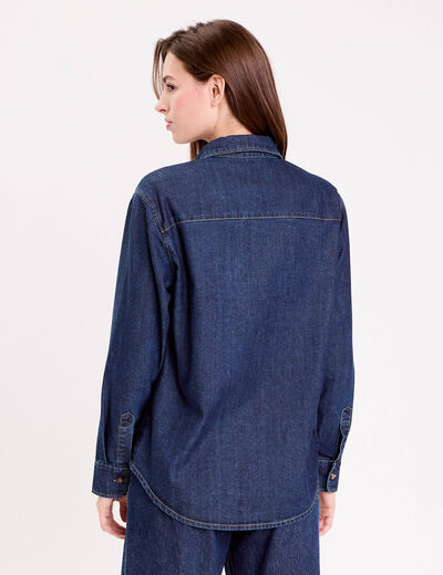 Chemise denim stone femme