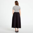 Robe longue &eacute;vas&eacute;e bi-mati&egrave;re noir femme