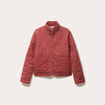 Veste matelass&eacute;e zipp&eacute;e vieux rose femme