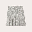 Jupe short droite vert femme