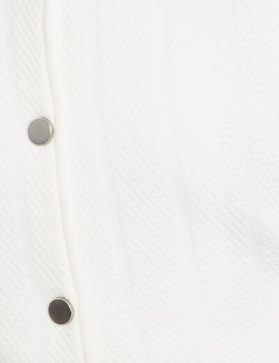 Veste manches longues ecru femme