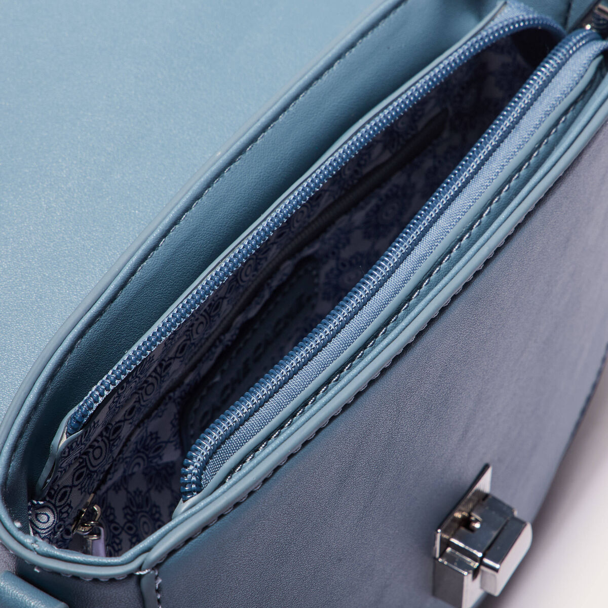 Sac besace bleu femme