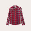 Chemise manches longues rouge femme
