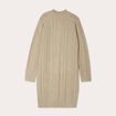 Robe pull ajustée torsades vert pastel femme