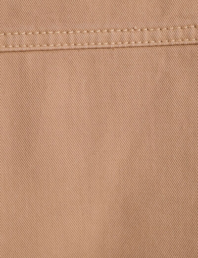 Veste droite col montant beige femme