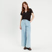 Blouse manches courtes noir femme