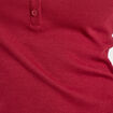 Polo manches courtes rouge foncé femme