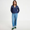 Chemise col marin denim double stone femme