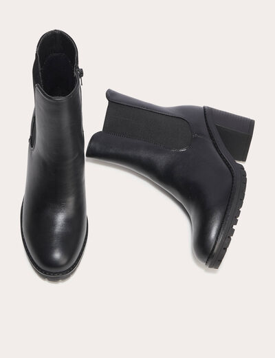 Bottines à talon noir femme