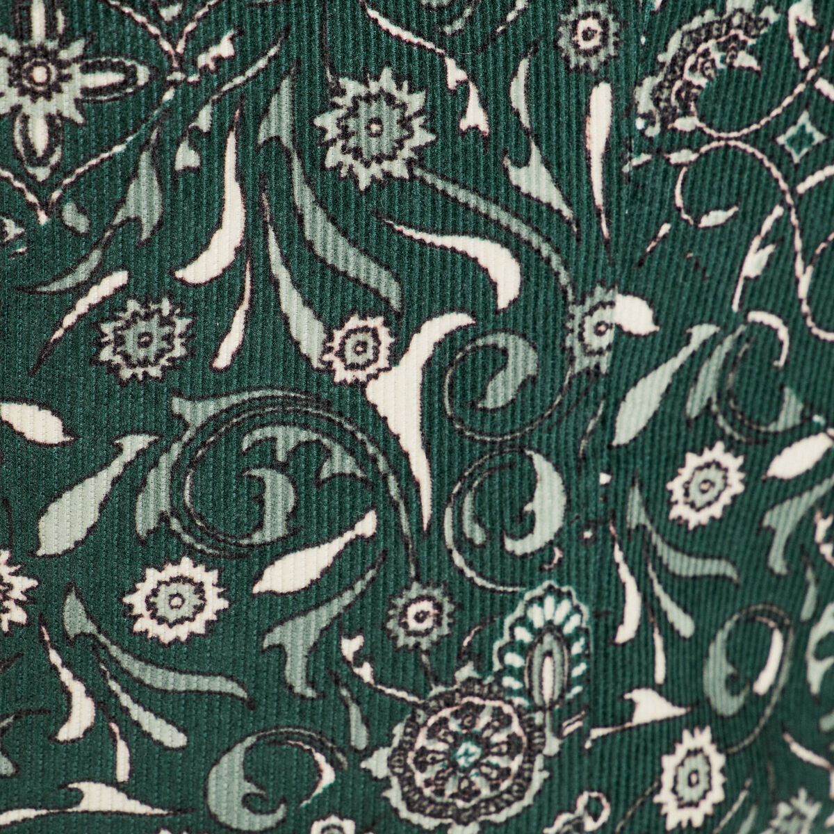 Veston sans manches velours vert femme