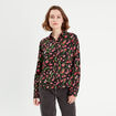 Chemise manches longues noir femme