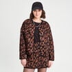Veste matelassée marron cognac femme