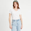 T-shirt manches courtes blanc femme
