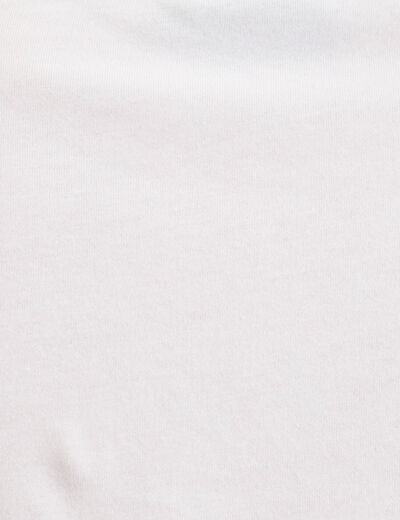 T-shirt en coton manches courtes ecru femme