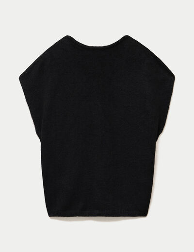 Gilet sans manches noir femme