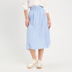 Jupe longue évasée ecru femme