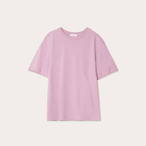 T-shirt oversize col rond vieux rose femme
