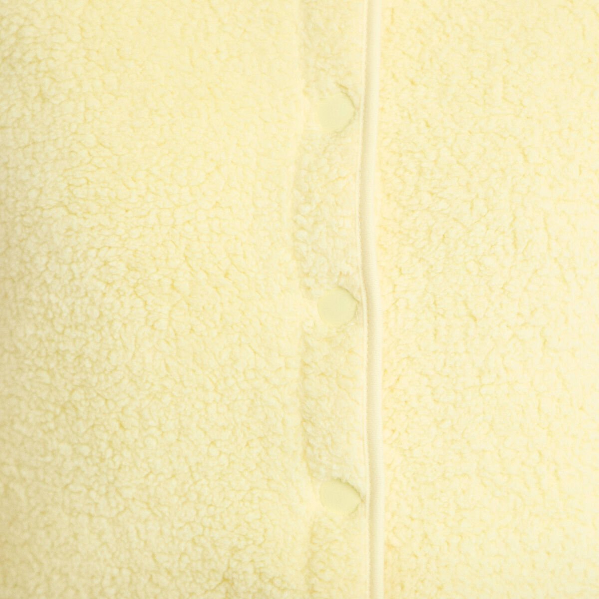 Gilet sans manches effet polaire jaune clair femme