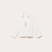 Blouse manches longues ecru femme