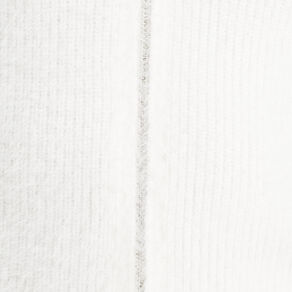 Gilet zippé mailles duveteuses ecru femme