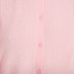 Gilet manches longues rose clair femme