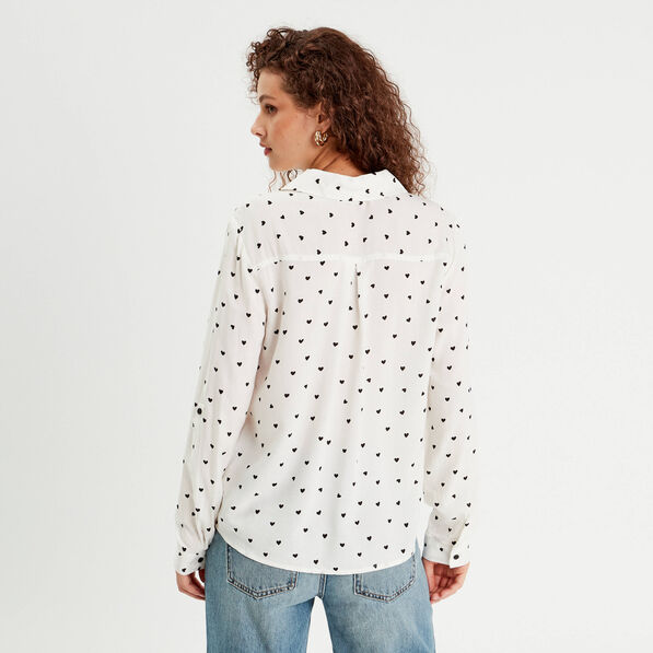 chemise manches longues blanc femme Chemise manches longues blanc femme