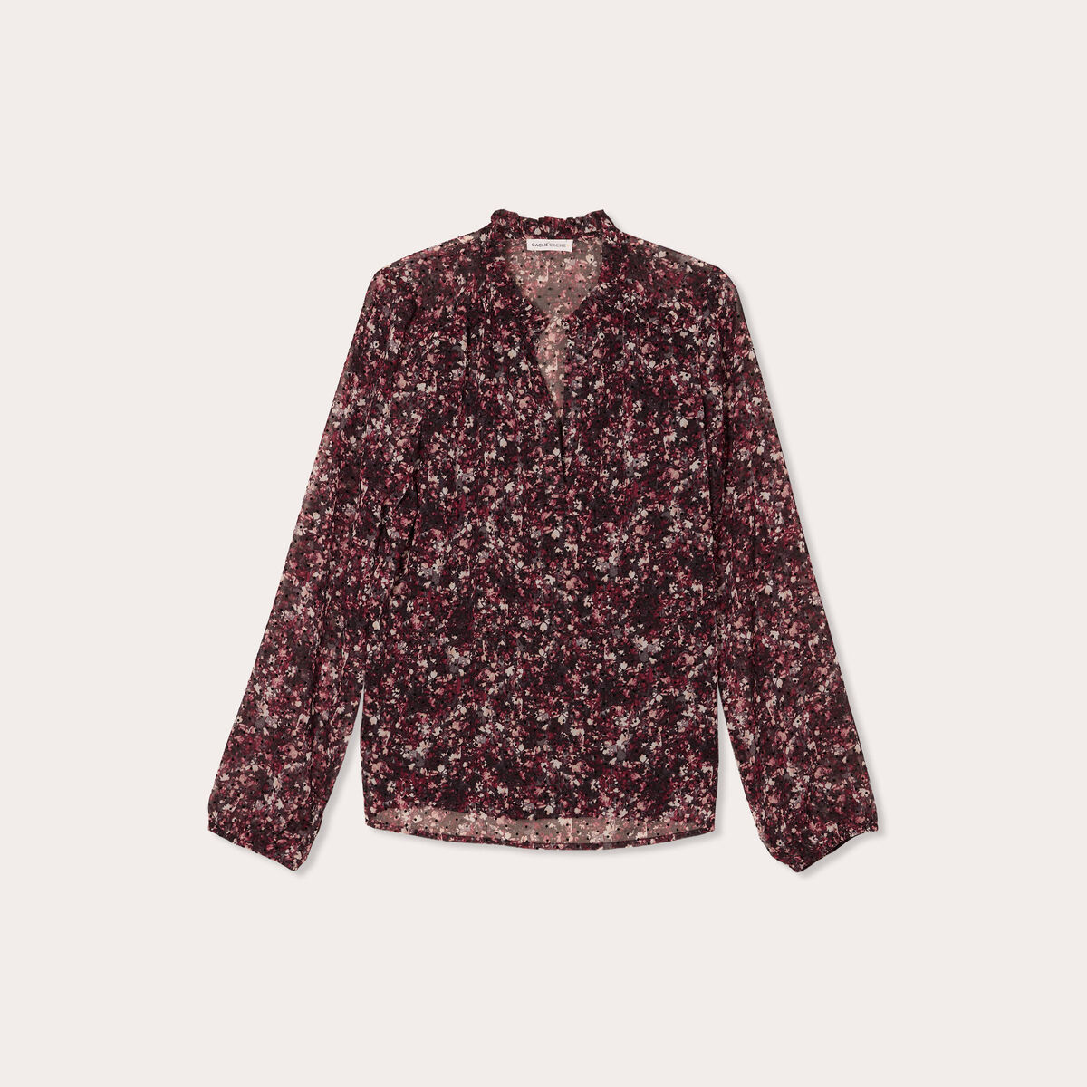 Blouse manches longues noir femme