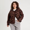 Veste matelassée marron cognac femme