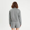 Veste zippée manches longues blanc femme