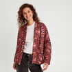 Veste effet matelassé rose femme