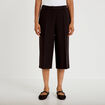 Bermuda coupe large noir femme